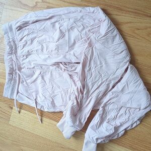 Lululemon lined dance studio joggers light pink size 4